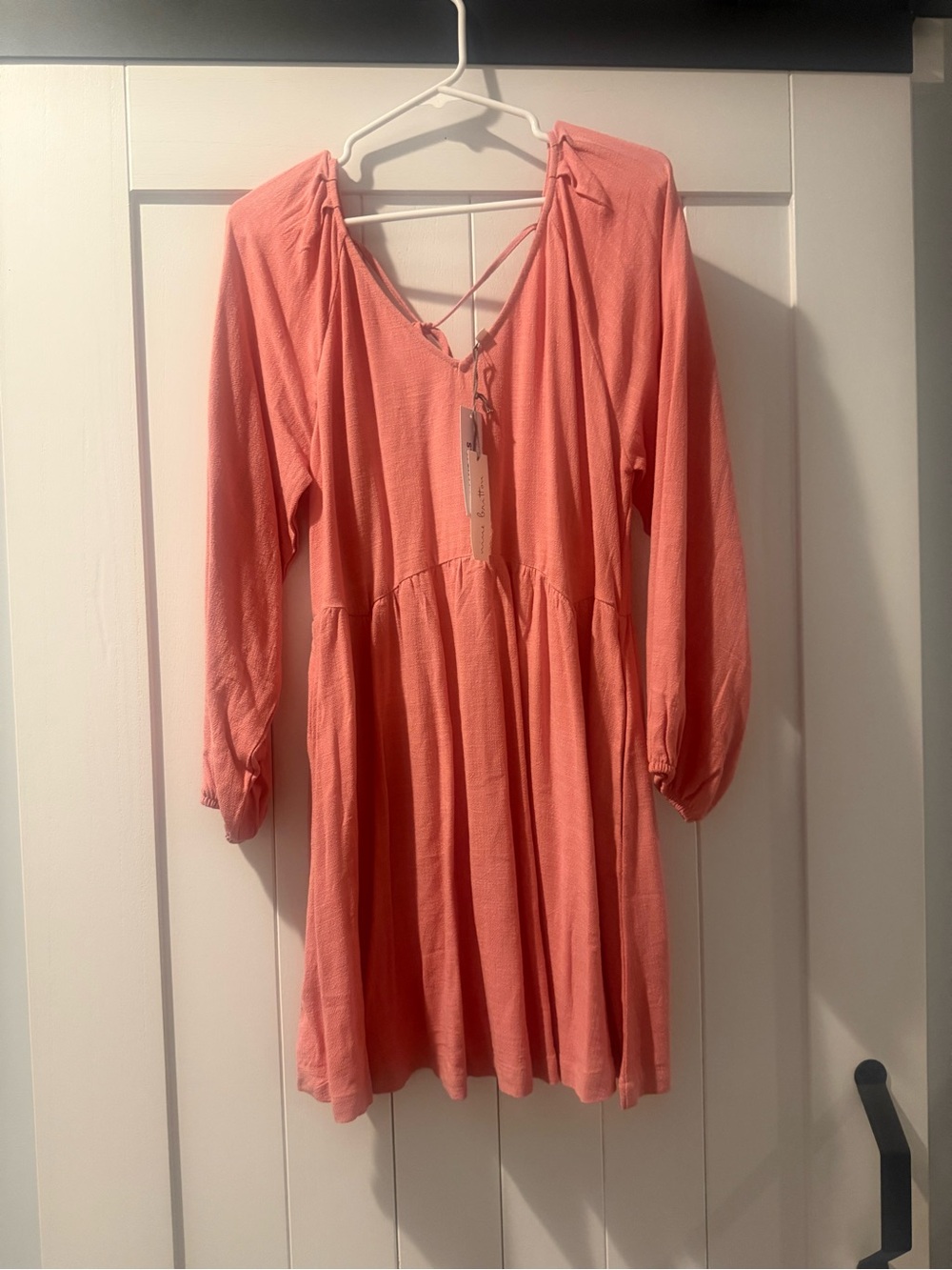 NWT Pink Long-Sleeve Swing Dress